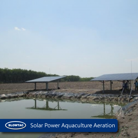 Solarbetriebene Aquakultur-Belüftung